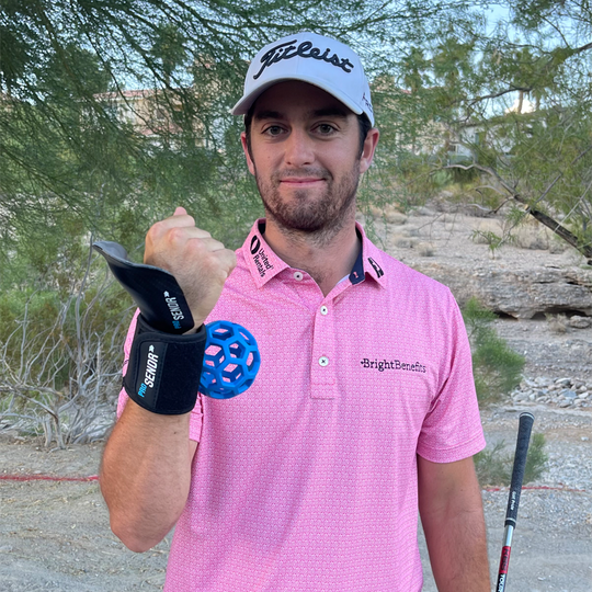 “I was one of the first to test the ProSENDR™ last year. It’s the best aid I’ve used to help me feel better wrist structure in my swing!”