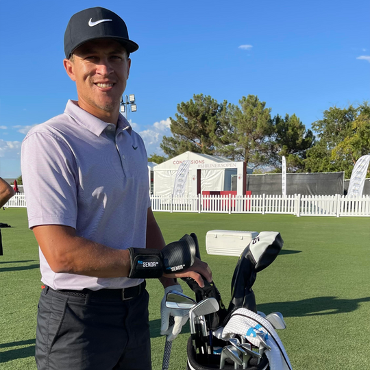 “The ProSENDR™ helped me maintain width in my backswing and gives me a much more connected wrist structure.  This really helps me flight my wedges!”